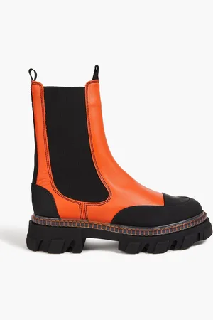 Ganni Zweifarbige Chelsea-Boots aus Leder - - EU 41