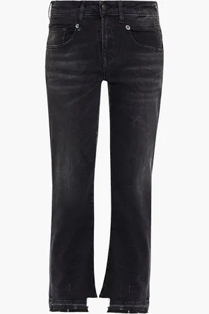 R13 Boy halbhohe Jeans mit geradem Bein in Distressed-Optik - - 30