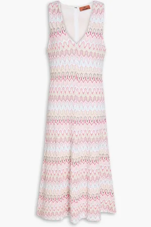 Missoni Midi-Strickkleid in Häkeloptik - Pink - IT 44