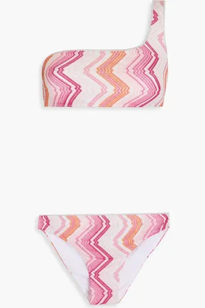 Missoni Bikini in Häkeloptik mit Metallic-Effekt und asymmetrischer Schulterpartie - - IT 36