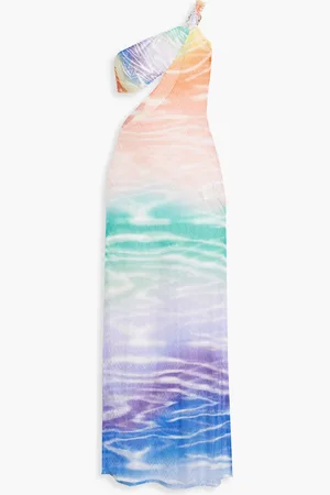 Missoni Maxi-Strickkleid in Häkeloptik mit Cut-outs und asymmetrischer Schulterpartie - - IT 40