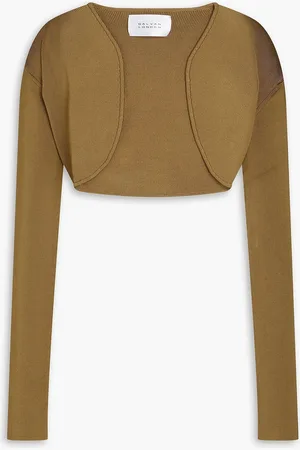GALVAN Atlanta Bolero aus Rippstrick - Braun - L