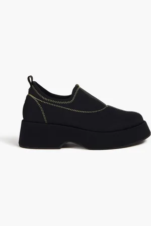Ganni Retro Flatform Loafers aus Scuba - - EU 39