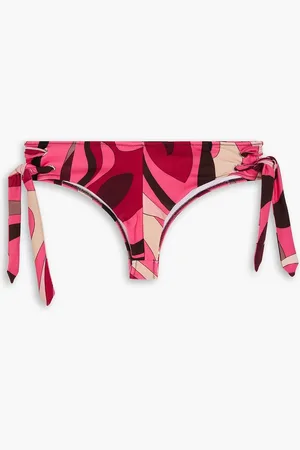 Puccini Bedrucktes Bikini-Höschen mit Schnürung - - L