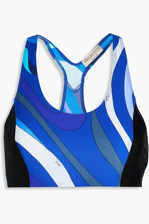 Puccini Sport-BH aus Stretch-Jersey mit Print - - XL