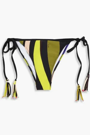 Puccini Bikini-Höschen mit Print und Troddeln - - L