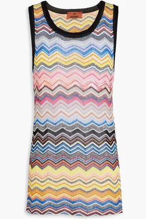 Missoni Tanktop aus Häkelstrick mit Metallic-Effekt und Pailletten - - IT 42