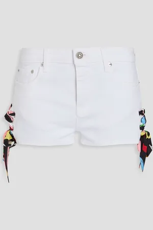 Puccini Jeansshorts mit Seidenbesatz - - IT 40