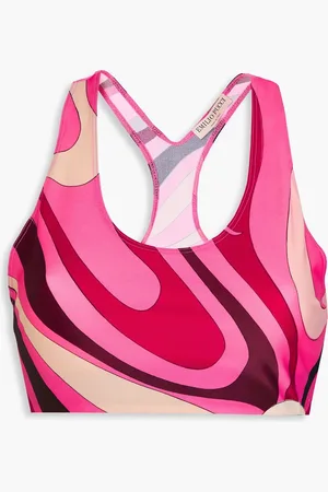 Puccini Sport-BH aus Stretch-Jersey mit Print - - S