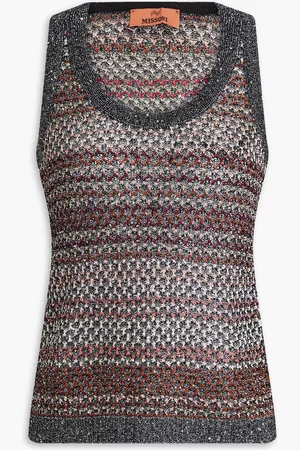 Missoni Tanktop aus Metallic-Häkelstrick - - IT 46