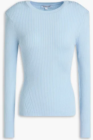 VERONICA BEARD Pullover aus Rippstrick - Blau - XS