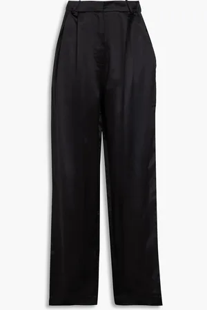 Loulou Studio Vione Hose mit weitem Bein aus einer Seidenmischung - - M