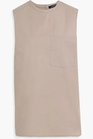 A.Emery Wolfe Oberteil aus Baumwollpopeline - Neutral - XXL