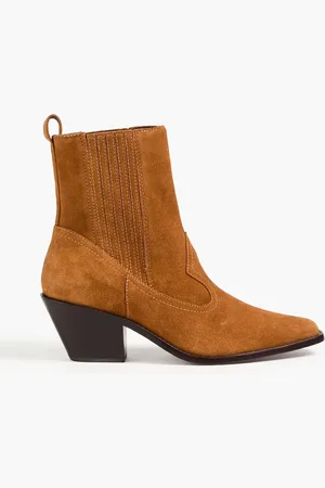 Tory Burch Ankle Boots aus Veloursleder - Braun - US 6.5
