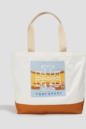 Tory Burch Tote Bag aus Shell mit Applikationen - Weiß - OneSize