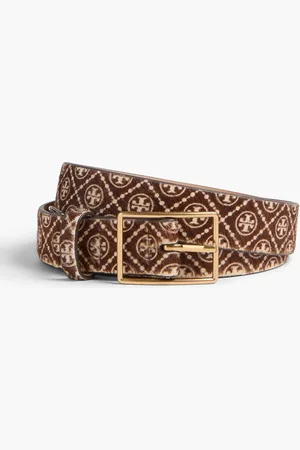 Tory Burch Gürtel aus Kalbshaar mit Logoprint - - S