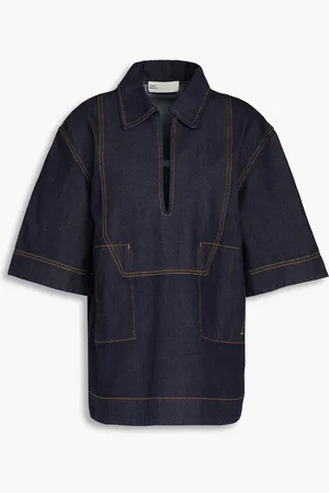 Tory Burch Oberteil aus Denim - Blau - US 10