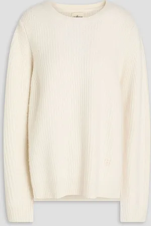 Tory Burch Gerippter Kaschmirpullover - Weiß - M