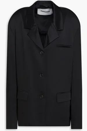Nanushka Blazer aus glänzendem Crêpe - - M