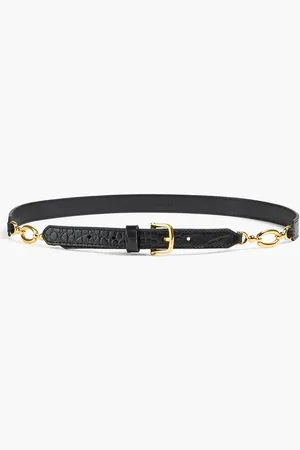 Frame Gürtel aus Leder mit Krokodileffekt - - L