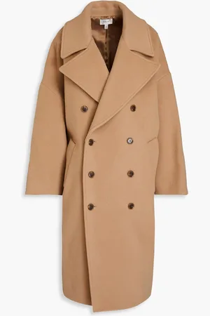 Frame Trenchcoat aus Filz aus einer Wollmischung - Braun - XS