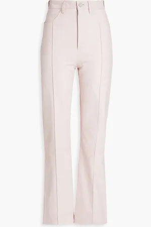 REMAIN Birger Christensen Hose mit geradem Bein aus Leder - Pink - DE 36