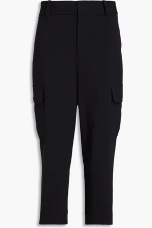 Frame Cropped Cargohose aus Crêpe - - US 10