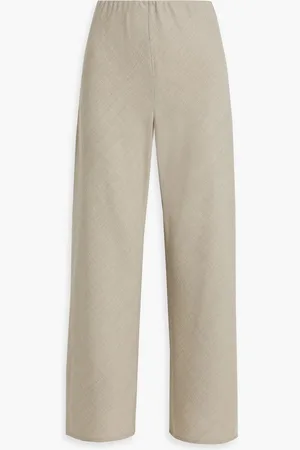 A.Emery Myrna Hose mit weitem Bein aus Woll-Twill - Grau - UK 12