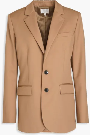 Frame Blazer aus Twill aus einer Wollmischung - Braun - US 12