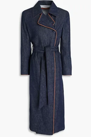 Giorgio Armani Trenchcoat aus Denim - Blau - IT 40
