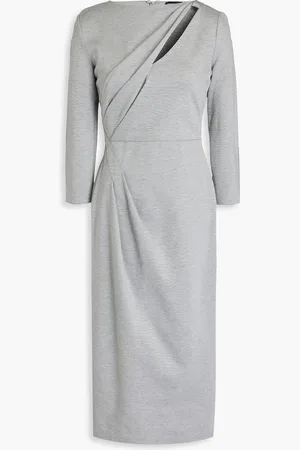 Giorgio Armani Midikleid aus Jersey mit Cut-outs und Drapierung - - IT 46