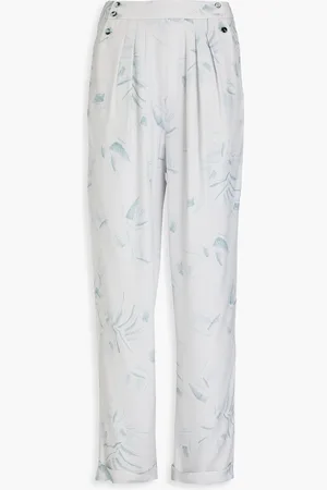 Giorgio Armani Karottenhose aus Jacquard mit Print - Blau - IT 38