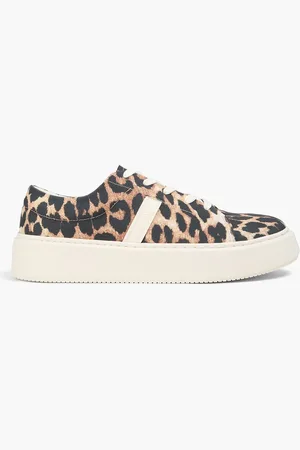 Ganni Sneakers aus Canvas mit Leopardenprint - - EU 37