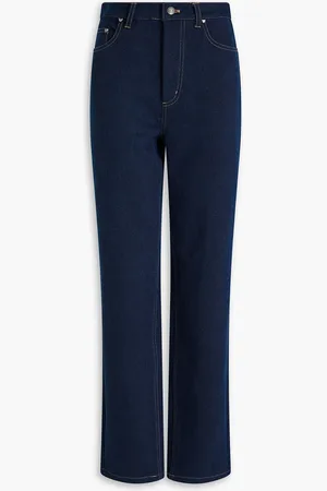ROTATE Hoch sitzende Jeans mit geradem Bein - Blau - 27
