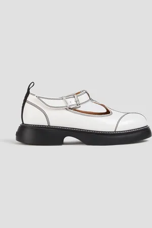 Ganni Mary-Jane-Pumps mit Kontrastnähten - - EU 35