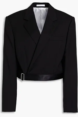Helmut Lang Cropped Blazer aus Wolle - - US 8