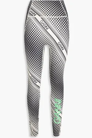 Ganni Leggings aus technischem Jersey mit Print - - XS