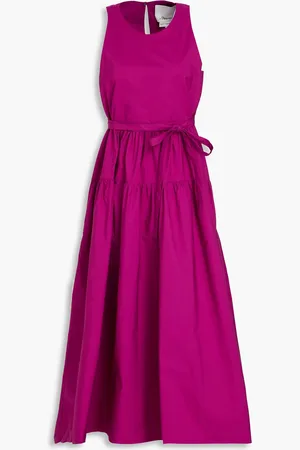 3.1 Phillip Lim Midikleid aus Popeline aus einer Baumwollmischung - Lila - US 2