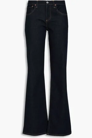 ALICE+OLIVIA Alice Olivia - Bodie tief sitzende Bootcut-Jeans - Blau - 28