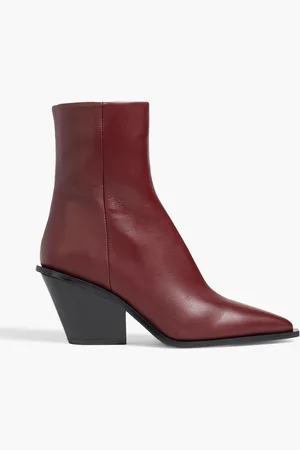 A.Emery Odin Ankle Boots aus Leder - Burgunderrot - EU 38