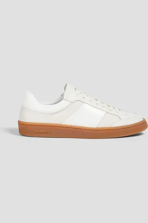 Sandro Sneakers aus Mesh und Leder - Weiß - EU 40