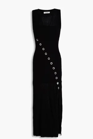 Sandro Verziertes Midi-Strickkleid mit Pailletten in Häkeloptik - - FR 40
