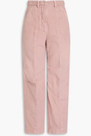 Brunello Cucinelli Hoch sitzende Karottenjeans - Pink - IT 36