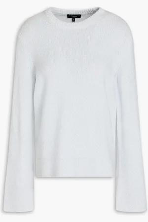 THEORY Pullover aus Bouclé-Strick - Blau - L