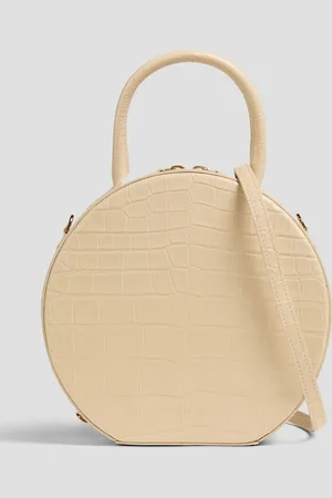 Mansur Gavriel Tote Bag aus Leder mit Krokodileffekt - Weiß - OneSize