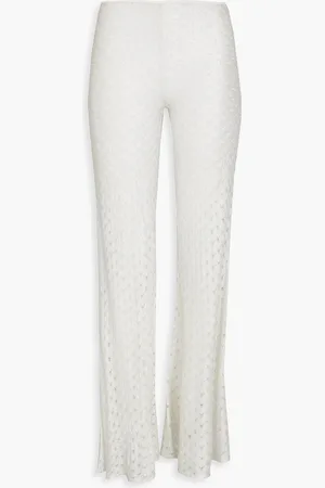 Missoni Schlaghose aus Metallic-Häkelstrick - Metallic - IT 46