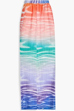 Missoni Hose mit weitem Bein und Print aus Häkelstrick - - IT 36
