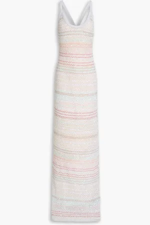 Missoni Maxi-Strickkleid in Häkeloptik mit Metallic-Effekt und Pailletten - Metallic - IT 46