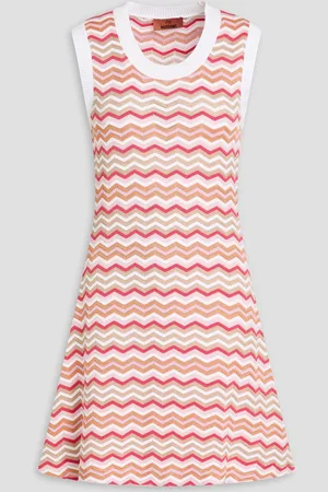 Missoni Mini-Strickkleid aus einer Baumwollmischung in Häkeloptik - - IT 38