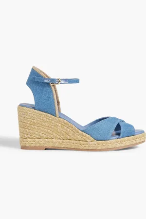 Stuart Weitzman Mirela Espadrille-Wedges aus Denim - - EU 37.5